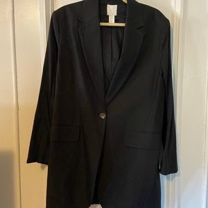 H&M oversize linen blazer